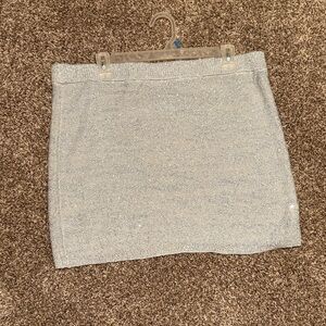 Elegant Baby Blue Shinmer Women's Skirt